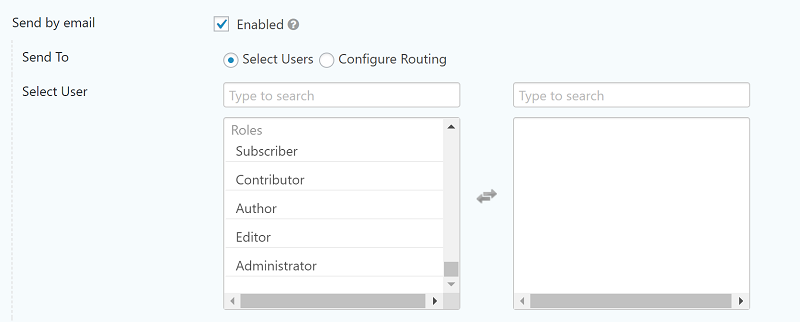How to configure email routing in Gravity Flow